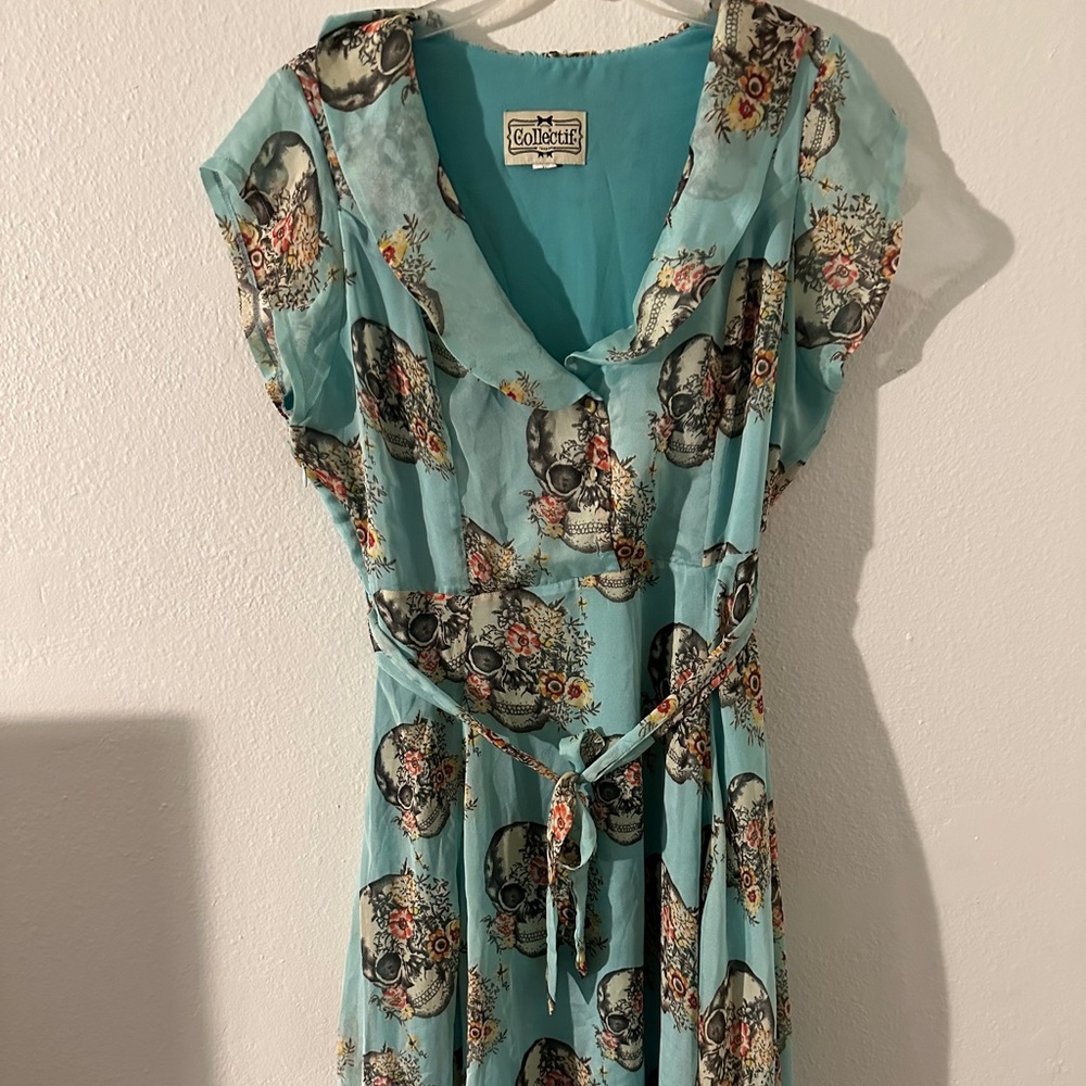 Collectif skull dress